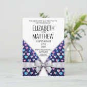 Elegante Einladungs- und Herzklänge Ankündigung (Stehend Vorderseite)