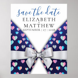 Elegante Einladungs- und Herzklänge Poster