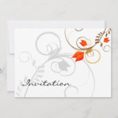 Elegante Einladungskarte Einladung (Rückseite)