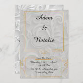 elegante Einladungskarte Einladung (Vorne/Hinten)