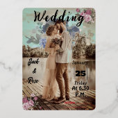 Elegante Einladungskarte Folieneinladung (Vorderseite)