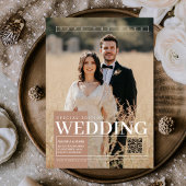 Elegante Einmalige Zeitschrift Cover Save the Date Einladung