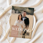 Elegante Einmalige Zeitschrift Cover Save the Date Einladung