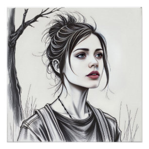 Elegante Einsamkeit Poster