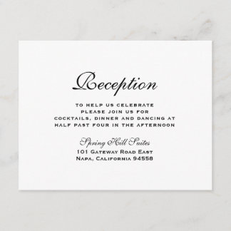 Elegante Einsteckkarte Begleitkarte