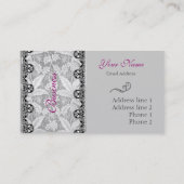 Elegante Einzelhandelskarten Visitenkarte (Rückseite)