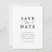 Elegante Einzigartige Save the Date-Karte für das Einladung (Vorderseite)