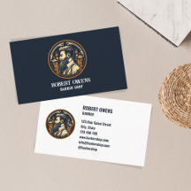 Elegante einzigartige Vintage Barber Shop Haarstyl