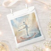 Elegante Eis-Eislauf-Geburtstagsfeier Geschenktütchen (Ausgeschnitten)