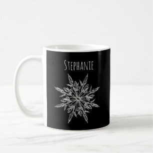 Elegante Eiskristall-Schneeglöckchen-Weihnachts-Ka Kaffeetasse