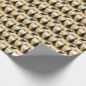 Elegante Elche im Schneewald Geschenkpapier (Ecke)