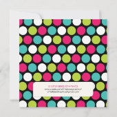 Elegante Elefant-Punkte-Baby-Duschen-Einladungen Einladung (Rückseite)