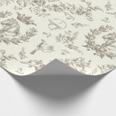 Elegante Elegant Chic Beige Reitausflug Geschenkpapier (Ecke)