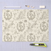 Elegante Elegante Chic Beige Cream Reitschiff Seidenpapier (Handwerk)