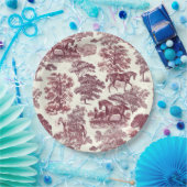 Elegante Elegante Chic Burgund Ristorante Al Pento Pappteller (Party)