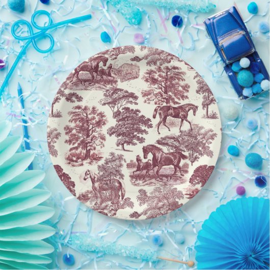 Elegante Elegante Chic Burgund Ristorante Al Pento Pappteller (Party)