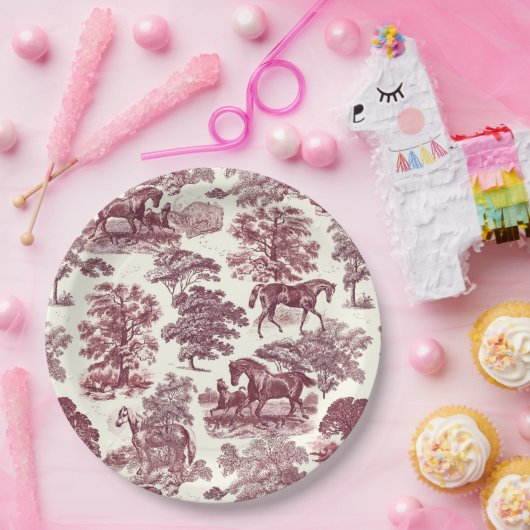 Elegante Elegante Chic Burgund Ristorante Al Pento Pappteller (Party)