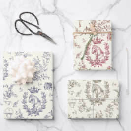 Elegante Elegante Chic Reittour Geschenkpapier Set