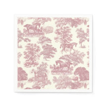 Elegante Elegante Chic Rosa Pferde Land Toile