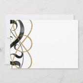 Elegante Elegante Kunst, Dichtung und Musik Einladung (Rückseite)