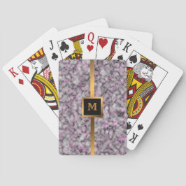 Elegante Elegante Moderne Black Gold Marmor Spielkarten