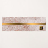 Elegante Elegante Moderne Black Gold Marmor Yogamatte (Vorderseite (Horizontal))