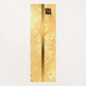 Elegante Elegante Moderne Black Gold Marmor Yogamatte (Vorderseite)