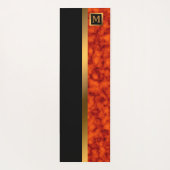 Elegante Elegante Moderne Black Gold Marmor Yogamatte (Rückseite)