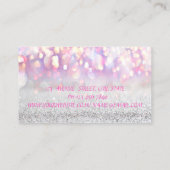 Elegante Elegante Moderne Kunst, Dichtung und Musi Visitenkarte (Rückseite)