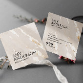 Elegante Elegante Moderne Luxus Gold Quadratische Visitenkarte