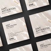 Elegante Elegante Moderne Luxus Gold Quadratische Visitenkarte