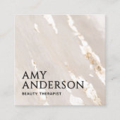 Elegante Elegante Moderne Luxus Gold Quadratische Visitenkarte (Vorderseite)