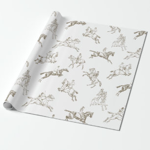 Elegante Elegante Reiten Geschenkpapier