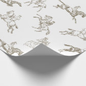 Elegante Elegante Reiten Geschenkpapier (Ecke)
