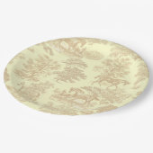 Elegante Elegante Rodelbahn mit Aussicht Pappteller (Schrägansicht)