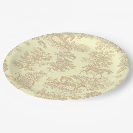 Elegante Elegante Rodelbahn mit Aussicht Pappteller (Schrägansicht)