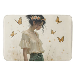 Elegante Eleganz im Schmetterlingstanz Badematte
