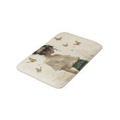 Elegante Eleganz im Schmetterlingstanz Badematte (Schrägansicht)