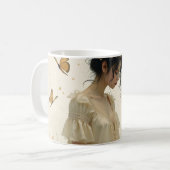 Elegante Eleganz im Schmetterlingstanz Kaffeetasse (Vorderseite Links)