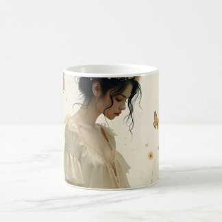 Elegante Eleganz im Schmetterlingstanz Kaffeetasse