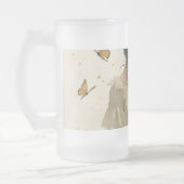 Elegante Eleganz im Schmetterlingstanz Mattglas Bierglas (Links)