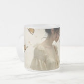 Elegante Eleganz im Schmetterlingstanz Mattglastasse (Vorderseite Links)
