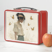 Elegante Eleganz im Schmetterlingstanz Metall Brotdose (Beispiel)