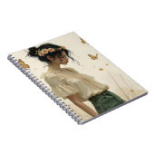 Elegante Eleganz im Schmetterlingstanz Notizblock (Rechte Seite)