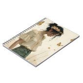 Elegante Eleganz im Schmetterlingstanz Notizblock (Linke Seite)