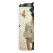 Elegante Eleganz im Schmetterlingstanz Thermosbecher (Nach links gedreht)
