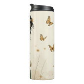 Elegante Eleganz im Schmetterlingstanz Thermosbecher (Nach rechts gedreht)