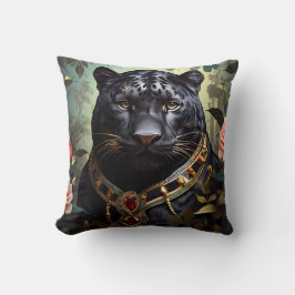 Elegante Eleganz mit unserem Schwarzen Panther Kissen