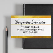 Elegante Eleganz Moderne Imitate Gold Luxus Custom Visitenkarte