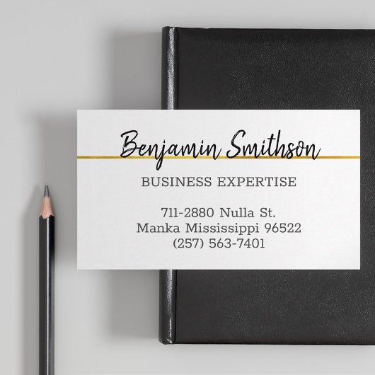 Elegante Eleganz Moderne Imitate Gold Luxus Custom Visitenkarte